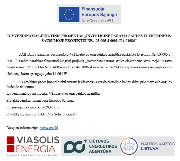 ES paramos informacija